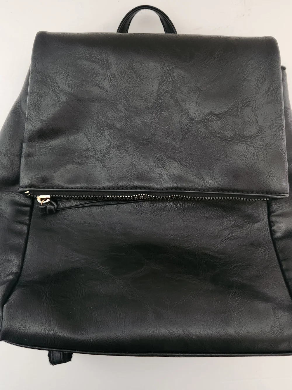 I.N.C Faux Vegan Minimalist Sleek Urban Explorer Convertible Gold Tone Backpack